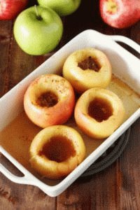 Запечённые с мёдом яблоки