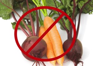 Временный запрет на клетчатку овощей