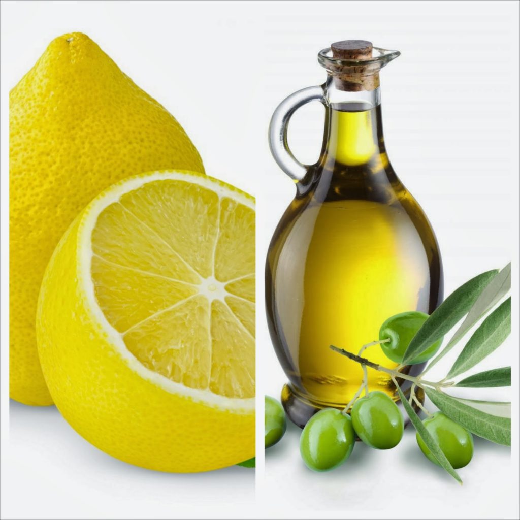 Оливковое масло и лимоны